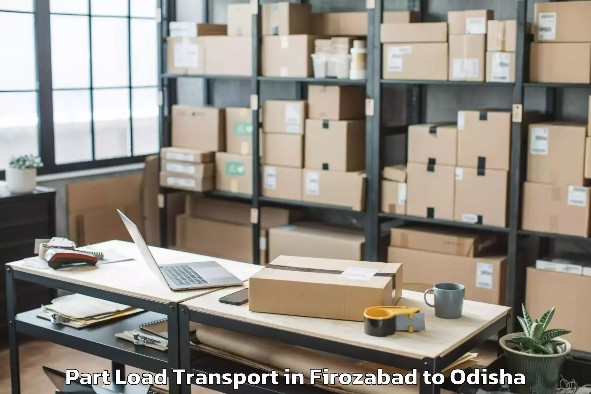 Hassle-Free Firozabad to Lephripara Part Load Transport